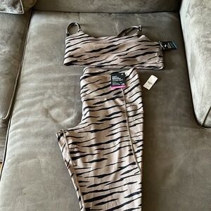 Light support sports bra and matching leggings